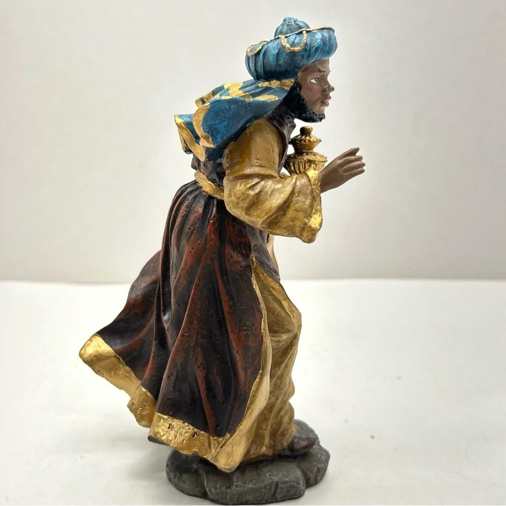 Vtg Rare 6.5” African American Wiseman Nativity Replacement Figure Christmas